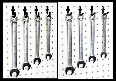 Wallpeg Flex-lock J & L Peg Hooks For 1/4" Pegboard - Lot 100 - Black Or White